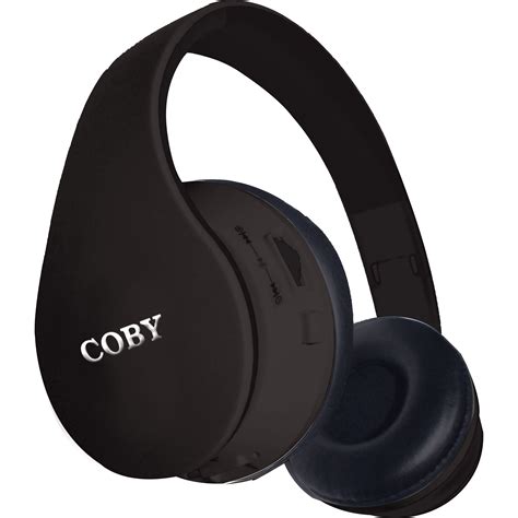 Coby Pulse Wireless Bluetooth Headphones Chbt 602 Blk Black Tvs