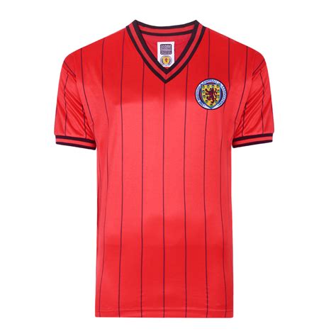 Classic, rare, retro and vintage scotland football shirts and training kit. Scotland 1982 Away shirt | Scotland Retro Jersey | Score Draw