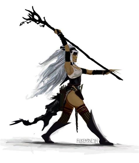 Pathfinder Feiya The Witch Study By