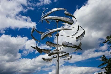 Garden DÃ©cor Home And Garden Jumbo Modern Art Kinetic Quadruple Wind Sculpture Spinner