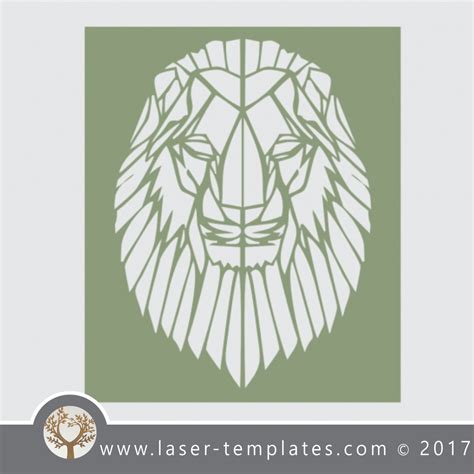 Lion Stencil Template Download Online Design Store Laser Ready