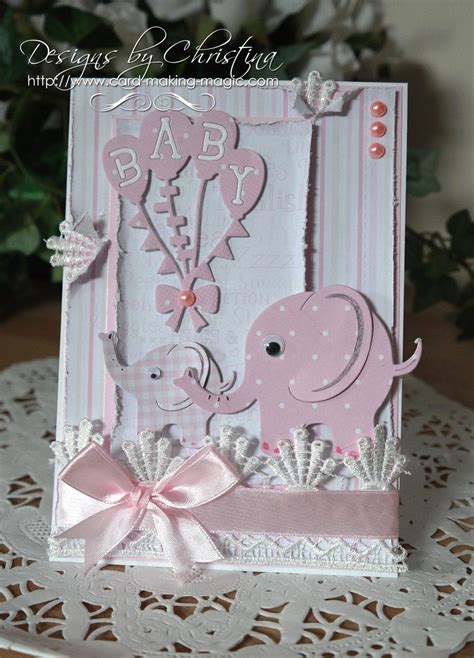 Baby Shower Card Idea Unique Flowers Ribbons And Pearls Baby Cards With