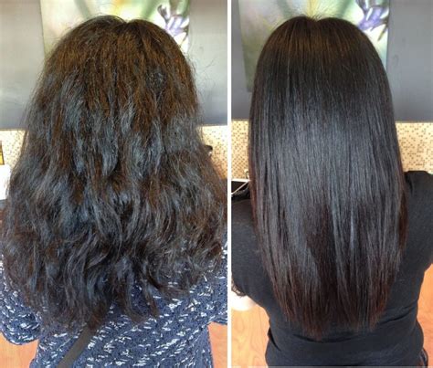 Relaxed Hair Before And After