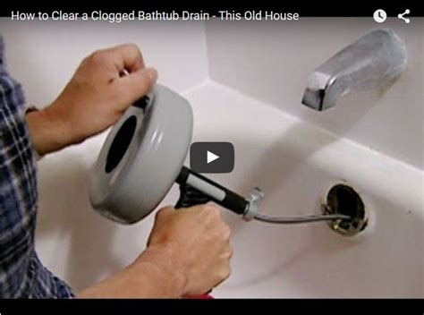 how to unclog a bathtub drain with standing water clogged bathtub bathtub drain clogged