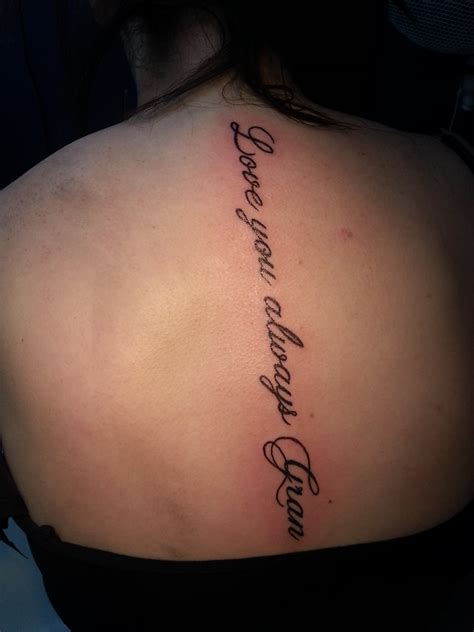 Spinal cord tattoo for girl. Quotes Tattoos Down Spine. QuotesGram