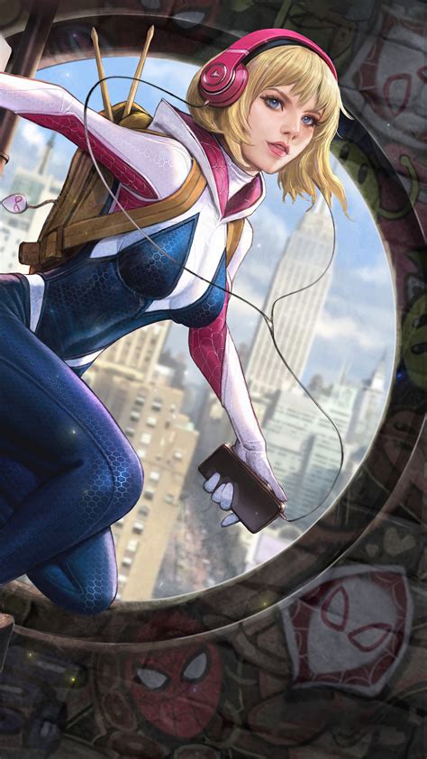 1366010 Spiderman Into The Spider Verse Gwen Stacy Hd Superheroes