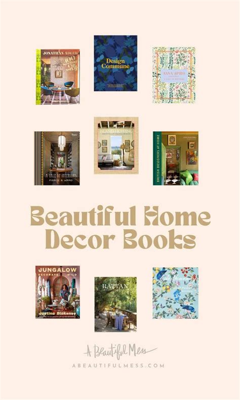 The Cover Of Beautiful Home Decor Books With Many Different Pictures