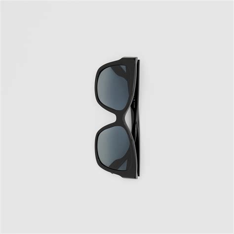 Monogram Motif Square Frame Sunglasses In Black Women Burberry® Official