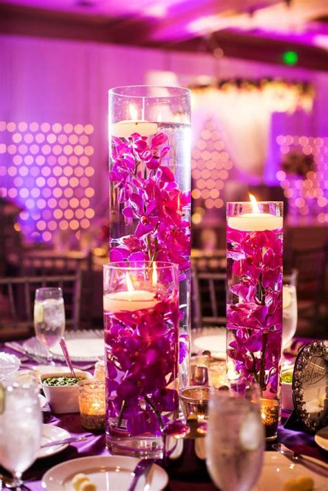 These colors are timeless and by far. Fuchsia & Purple Wedding Submerged Orchids www ...