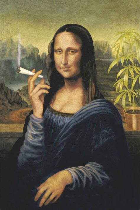 Poster Mona Lisa Smoking