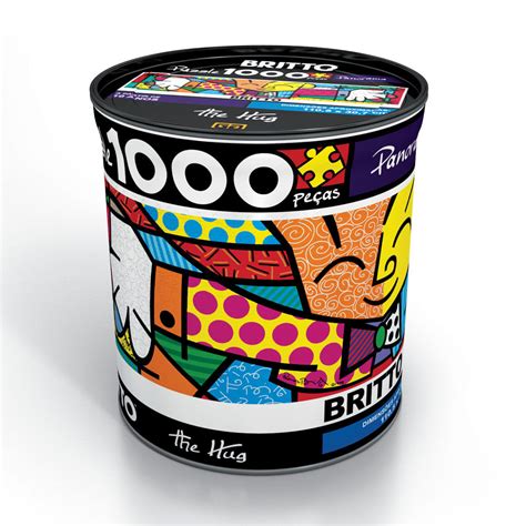 Has) has teamed with artist romero britto on a limited edition series of four artworks inspired by the beloved monopoly board game. Puzzle 1000 peças Panorama Romero Britto The Hug - lojagrow