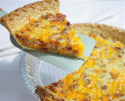 Breakfast Quiche With Sausage And Bacon The Millennial Sahm
