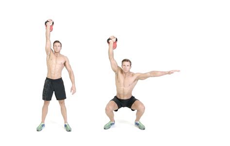How To Do The One Arm Kettlebell Overhead Squat Mens Health