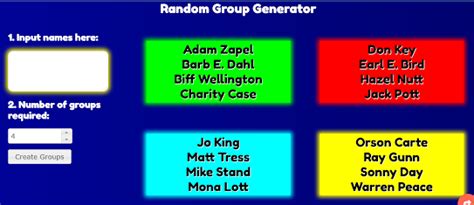 Free Random Group Generator Best Tool For Teachers