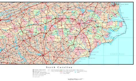 North Carolina Political Map