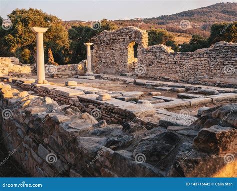 Ruins From An Ancient Greek Civilization Near Aliki In Thasos Greece