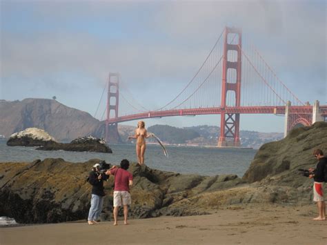 File San Francisco Golden Gate August Filming With Nude Woman