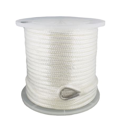 Required for powerwinch freefall anchor winches for optimum performance. 1/2" Inch x 300' Feet Boat Anchor Rope Nylon Braided w ...