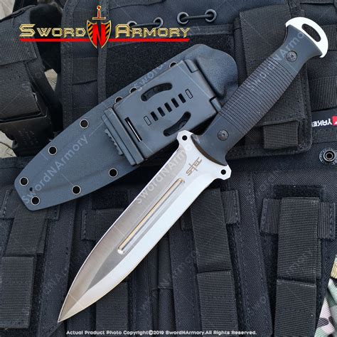 12 Tactical Combat Knife 8cr13mov Steel Fixed Blade G10 Handle Kydex