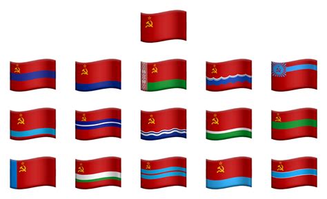 Soviet Flag Map