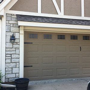 Available in white, sandstone & almond! Prairie 34 x7 Long Panel Faux Garage Door Windows Decals ...