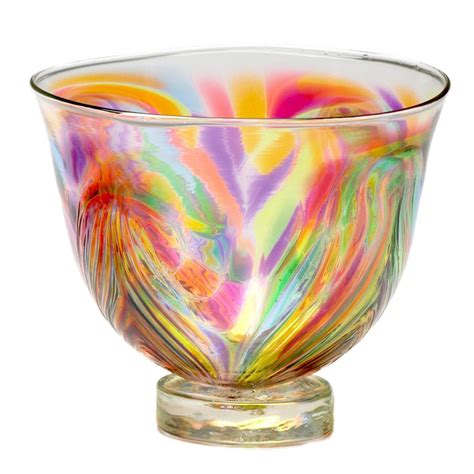 Feather Bowl Glass Ts Glass Art Hand Blown Glass