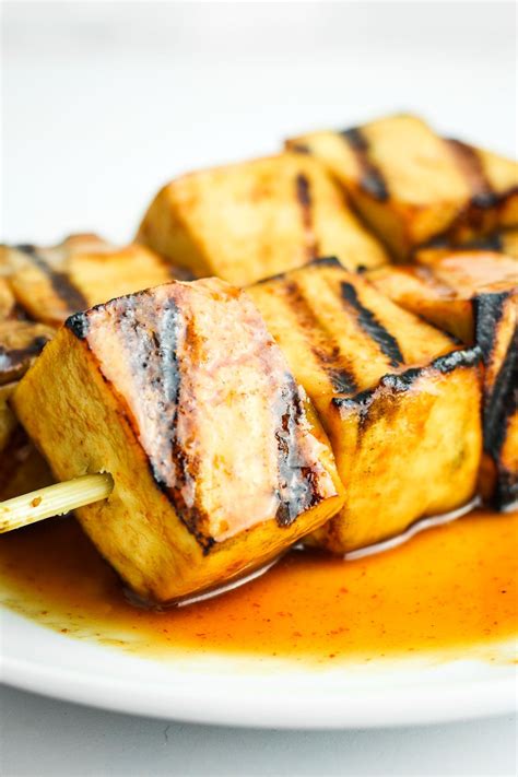 Sweet And Spicy Grilled Tofu Recipe Grilled Tofu Sweet Spicy