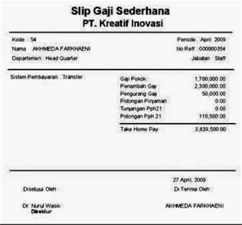 Contoh surat keterangan penghasilan guru honorer sd. Pin oleh Coil qies di slip gaji | Rencana pembelajaran ...