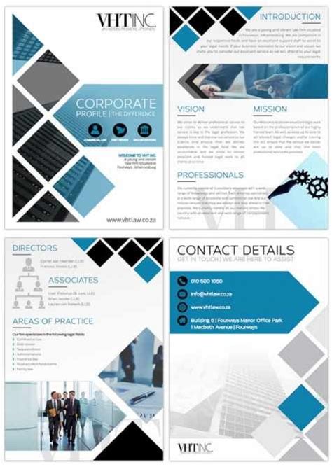 Business Company Profile Design Template Word Foto Kolekcija