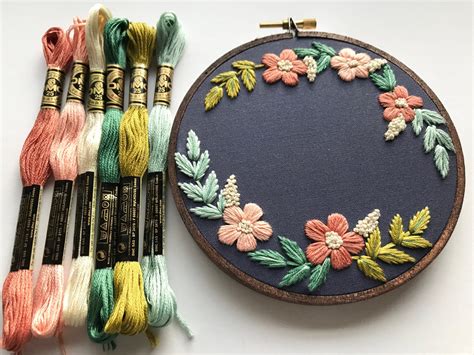 Embroidery Hoop Diy Art Embroidery Kit Beginner Modern Modern