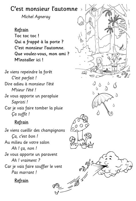 Illustration Poesie Mois Dautomne