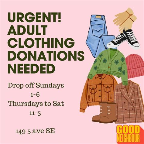Good Neighbour Needs Clothing Donations If You Have Clothing Pls