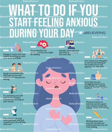 what to do if you start feeling anxious during your day believeperform the uk s leading