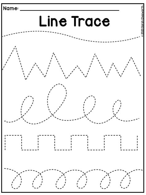 Line Tracing Worksheet Printable Preschool Worksheets Free Preschool
