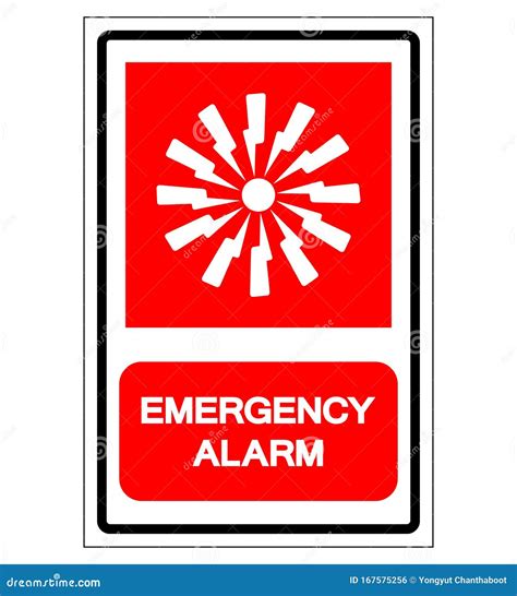 Emergency Alarm Symbol Sign Vector Illustration Isolate On White