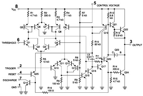 555 Timer Bistable Circuit Diagram
