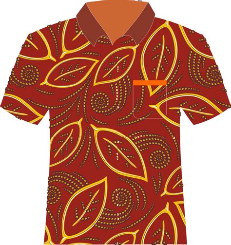 21 Vektor Baju Kemeja Batik