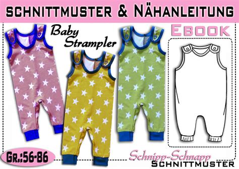 Jetzt kannst du deine garderobe nach deinen eigenen wünschen gestalten. pdf.Schnittmuster Baby Strampler Gr.:56-86