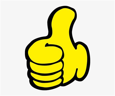 Yellow Thumbs Up Png 611x741 Png Download Pngkit
