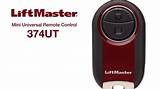 Images of Liftmaster 374ut Universal Remote