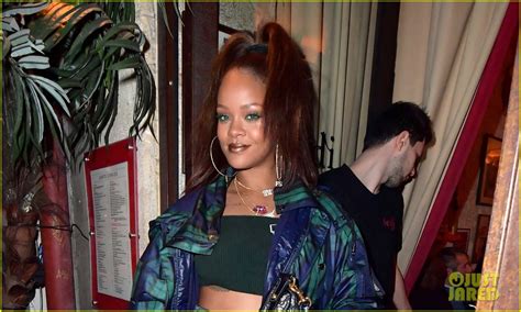 Rihanna Grabs Dinner After Fenty Puma By Rihanna Fashion Show Photo