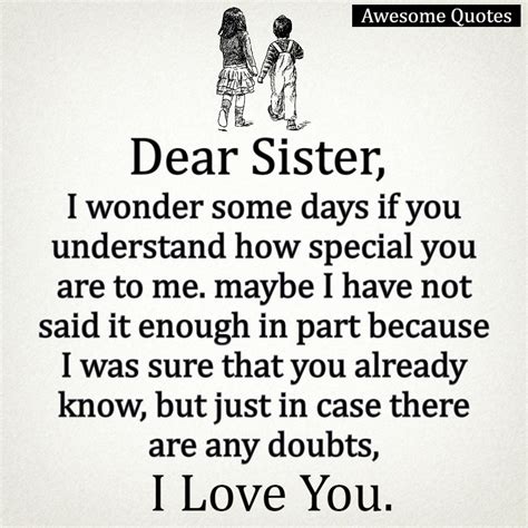 My Sister I Love You