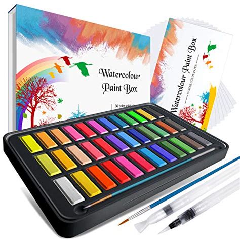 Watercolor Paint Set Emooqi Premium Watercolour Paint Box With 36