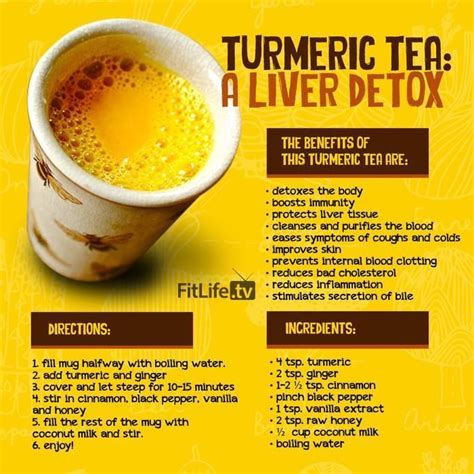 Turmeric Tea A Liver Detox Liver Health Health Drink Health Food