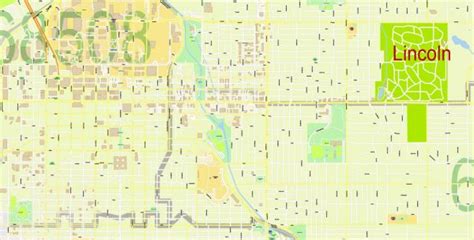 Lancaster County Map Pdf Nebraska Us Detailed County Plan Lincoln