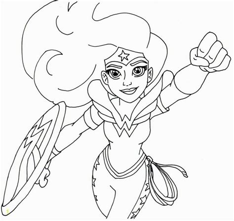 Dc Superhero Girls Coloring Pages Wonder Day — Coloring Pages For