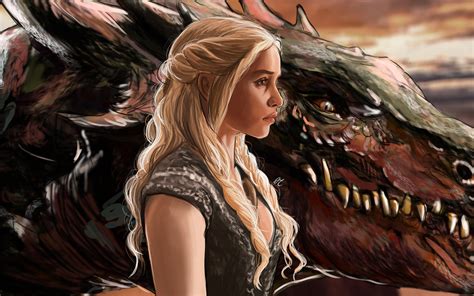 Daenerys Targaryen Dragons Fan Art