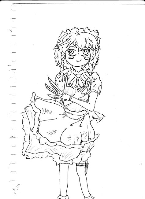 Eosd Sakuya Sprite Remake Scan By Serial Painter On Deviantart