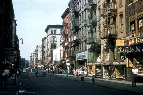 Lower East Side Street Scene 1956 Bygonely