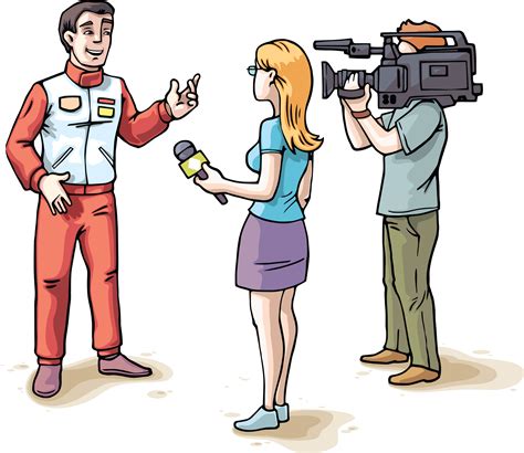 Interview Microphone Reporter Clipart Hd Png Download
